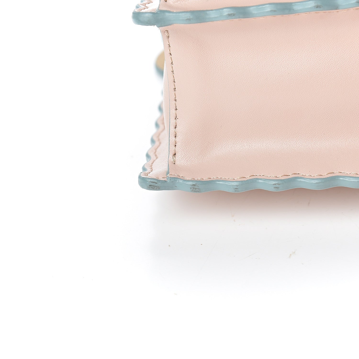 Fendi Vitello Liberty Scalloped Studded Kan I Shoulder Bag Soap 12 of 13