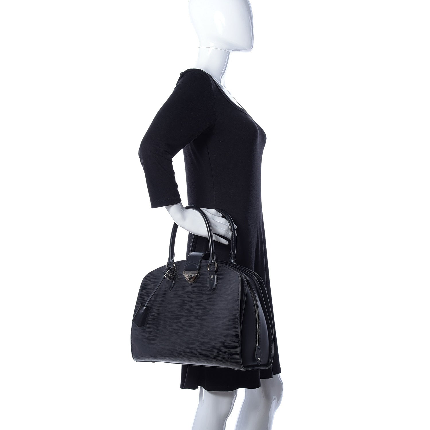 Louis Vuitton Epi Pont-Neuf GM Black 3 of 15