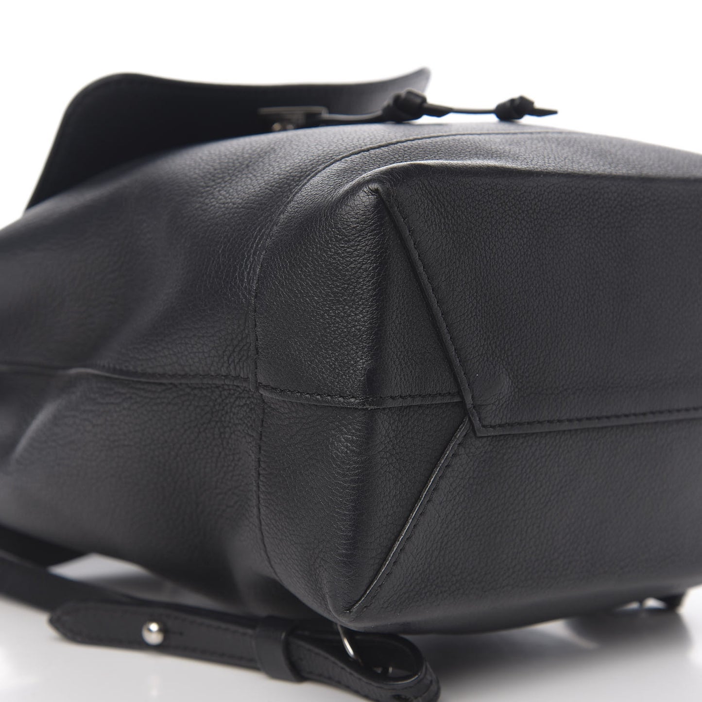 Calfskin Lockme Backpack Black