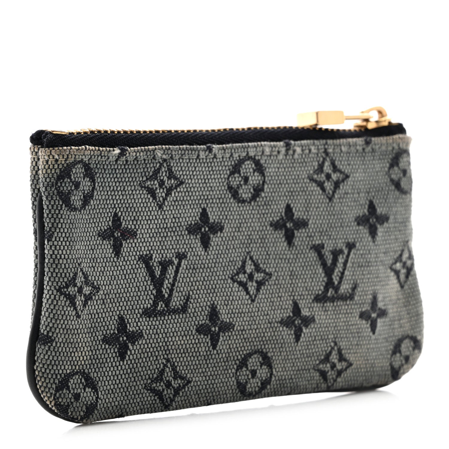Louis Vuitton Mini Lin Key Pouch Blue 3 of 7