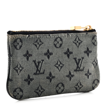 Louis Vuitton Mini Lin Key Pouch Blue 3 of 7