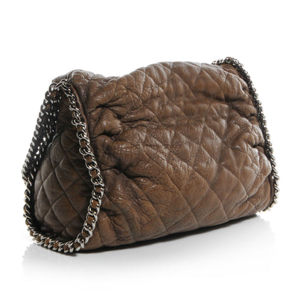 Chanel Washed Lambskin Chain Around Hobo Brown 3 of 9