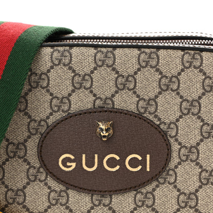 Gucci GG Supreme Monogram Web Neo Vintage Shoulder Bag Beige New Acero Crop 8 of 11