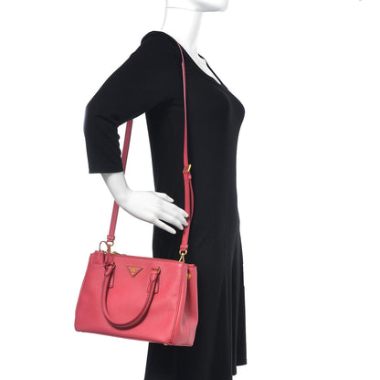 Prada Saffiano Small Galleria Double Zip Tote Tamaris 2 of 11