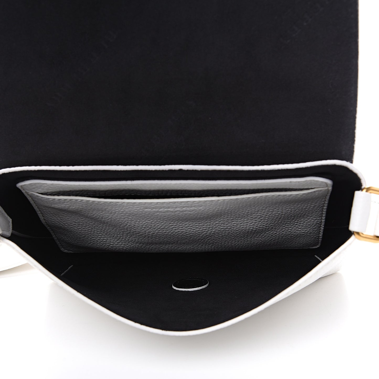 Soft Calfskin Small Burleigh Crossbody Bag Chalk White