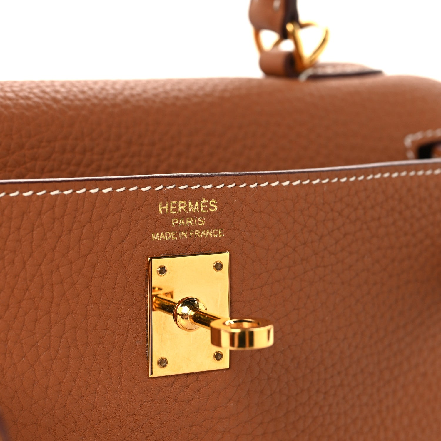 Hermes Togo Kelly Retourne 25 Gold 6 of 13