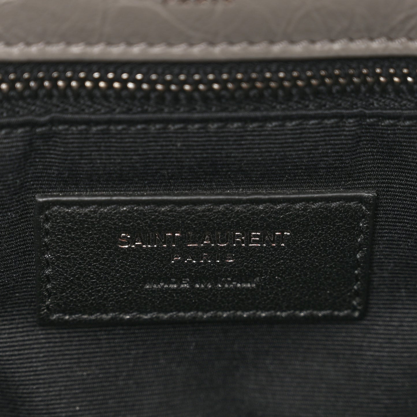 Crinkled Calfskin Matelasse Monogram Medium Niki Chain Satchel Fog