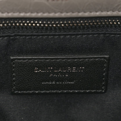 Saint Laurent Crinkled Calfskin Matelasse Monogram Medium Niki Chain Satchel Fog 7 of 11