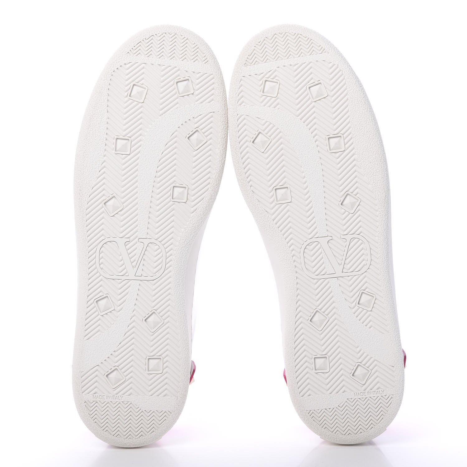 Valentino Garavani Calfskin Womens Backnet Sneakers 40 White Fuchsia 5 of 8