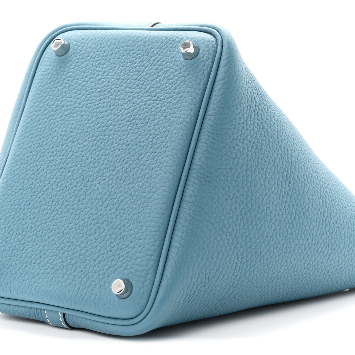 Taurillon Clemence Picotin Lock 18 PM New Blue Jean