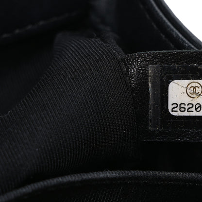 Chanel Lambskin Quilted Medium Boy Flap Black 7 of 13