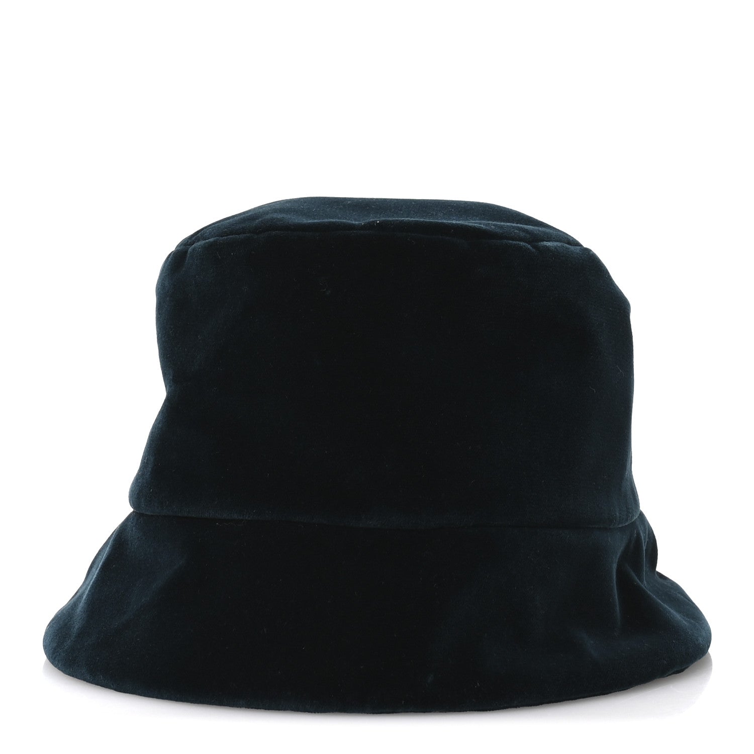 Prada Velvet Triangle Womens Bucket Hat L Petrolio 5 of 10