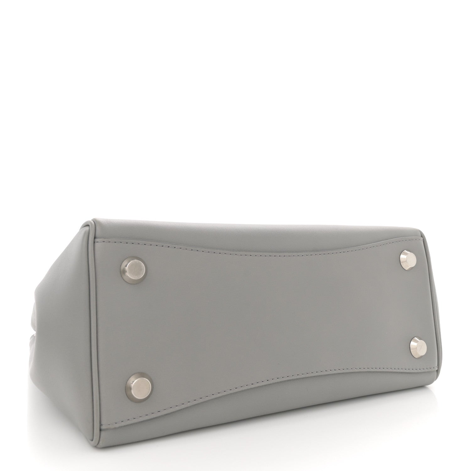 Balenciaga Smooth Calfskin Mini Hampton Carry All Bag Grey 4 of 10