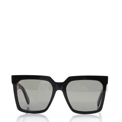 Celine Acetate Polarized Oversized Sunglasses CL4055IN Black 2 of 7