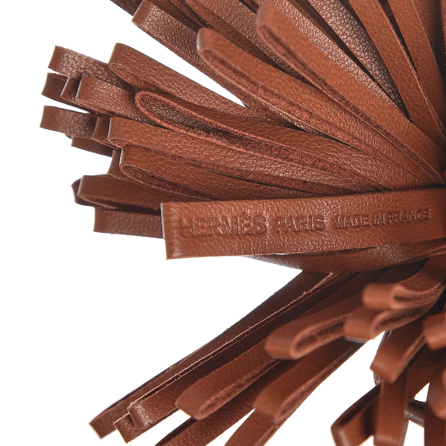 Lambskin Carmen Tassel Key Holder Fauve