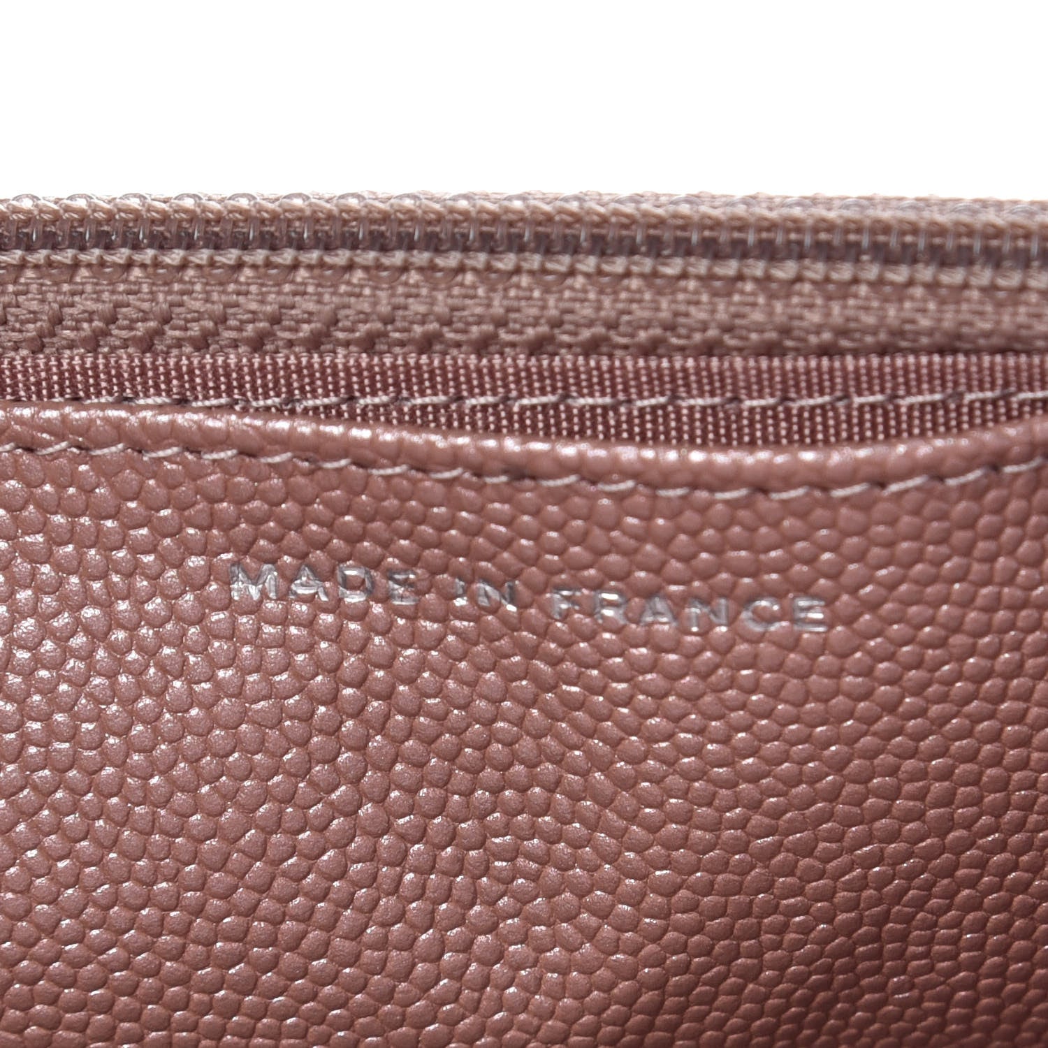 Chanel Metallic Caviar Chevron Quilted Vintage Mademoiselle Wallet On Chain WOC Pink 7 of 9