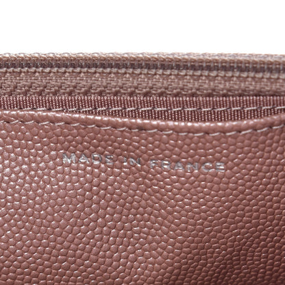 Chanel Metallic Caviar Chevron Quilted Vintage Mademoiselle Wallet On Chain WOC Pink 7 of 9
