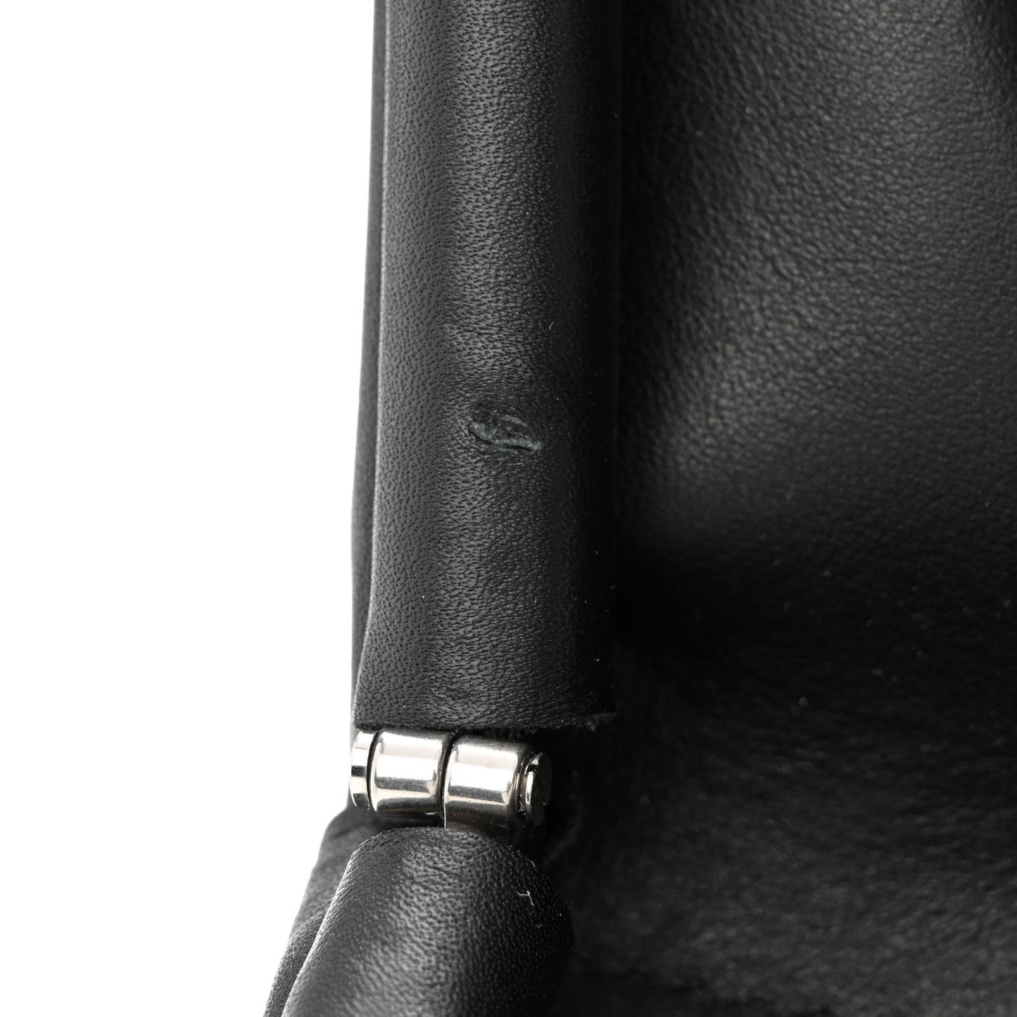 Calfskin Large The Point Triangle Bag Black