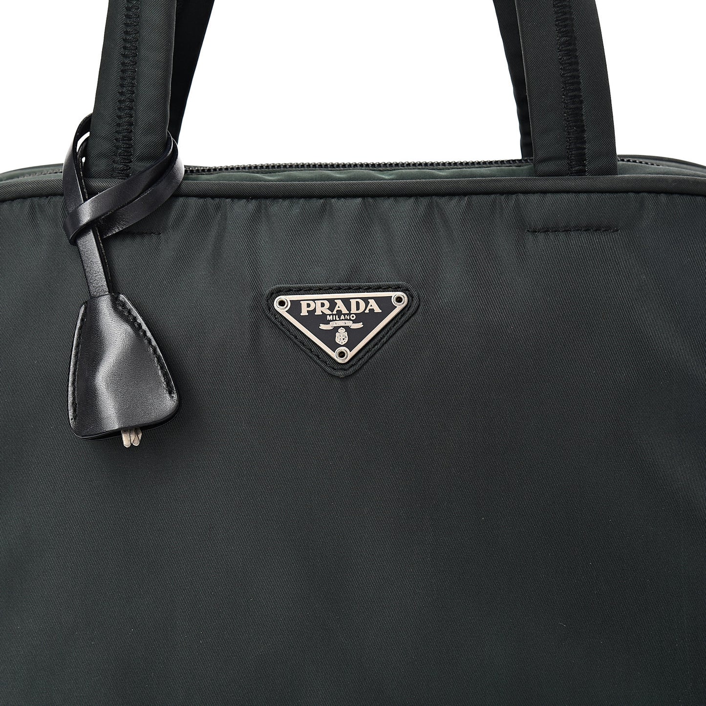 Tessuto Nylon Top Handle Bag Black