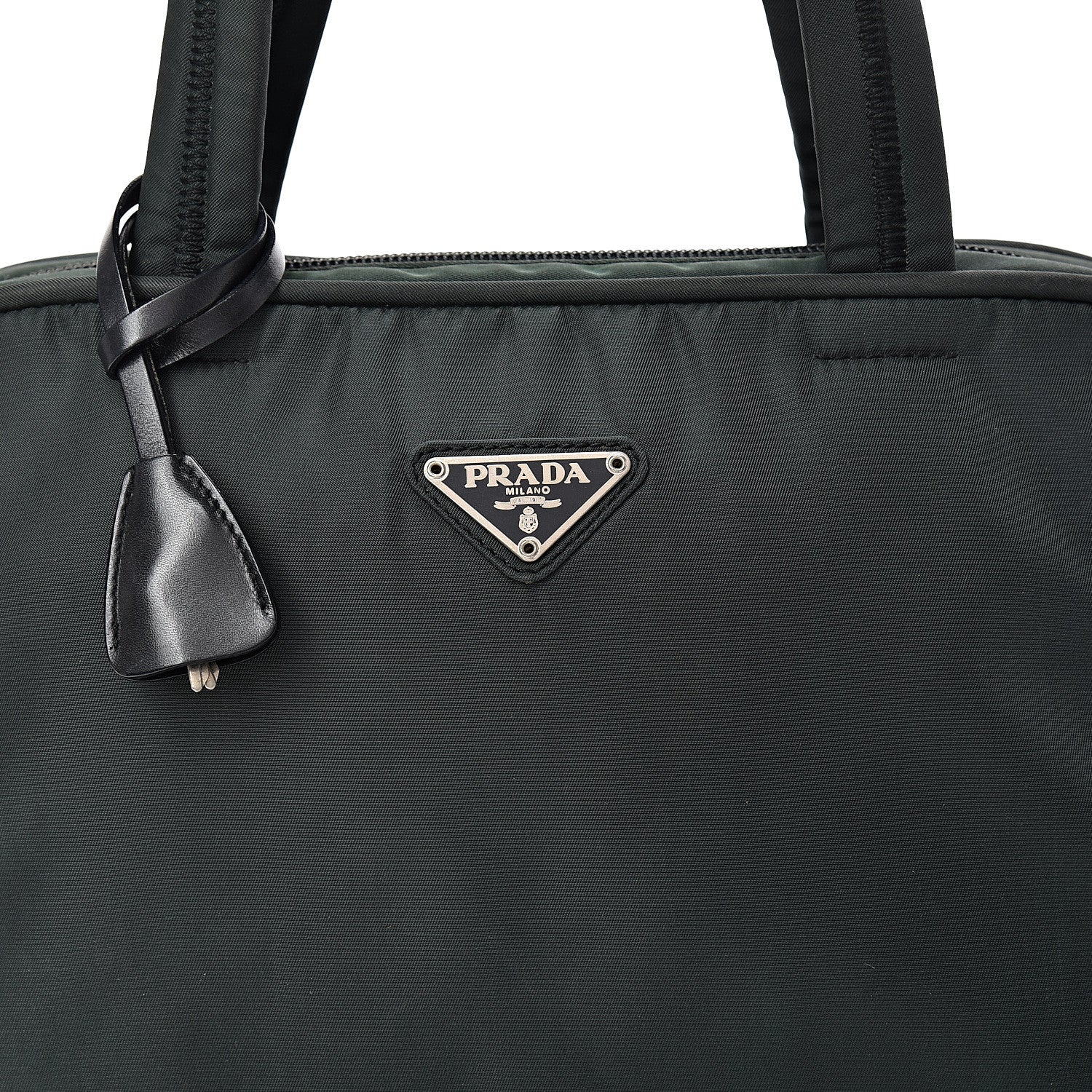 Prada Tessuto Nylon Top Handle Bag Black 7 of 13