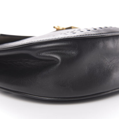 Chloe Calfskin Perforated Drew Shoulder Bag Black 17 of 20