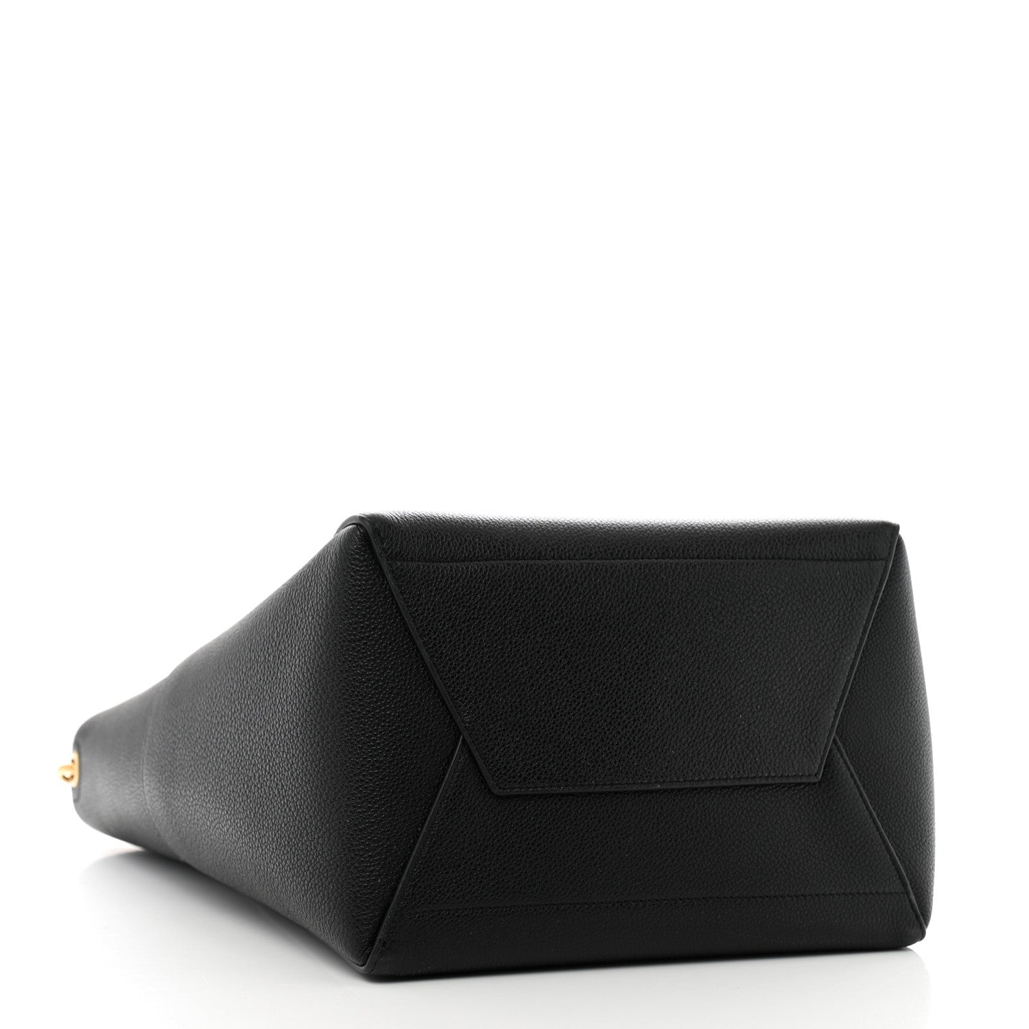 Celine Soft Grained Calfskin Sangle Bucket Bag Black 4 of 12