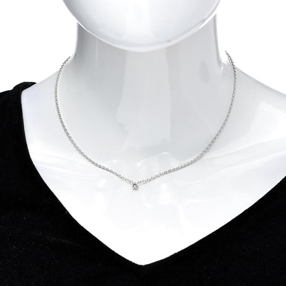 Cartier 18K White Gold Diamond .25ct 1895 Pendant Necklace 2 of 7