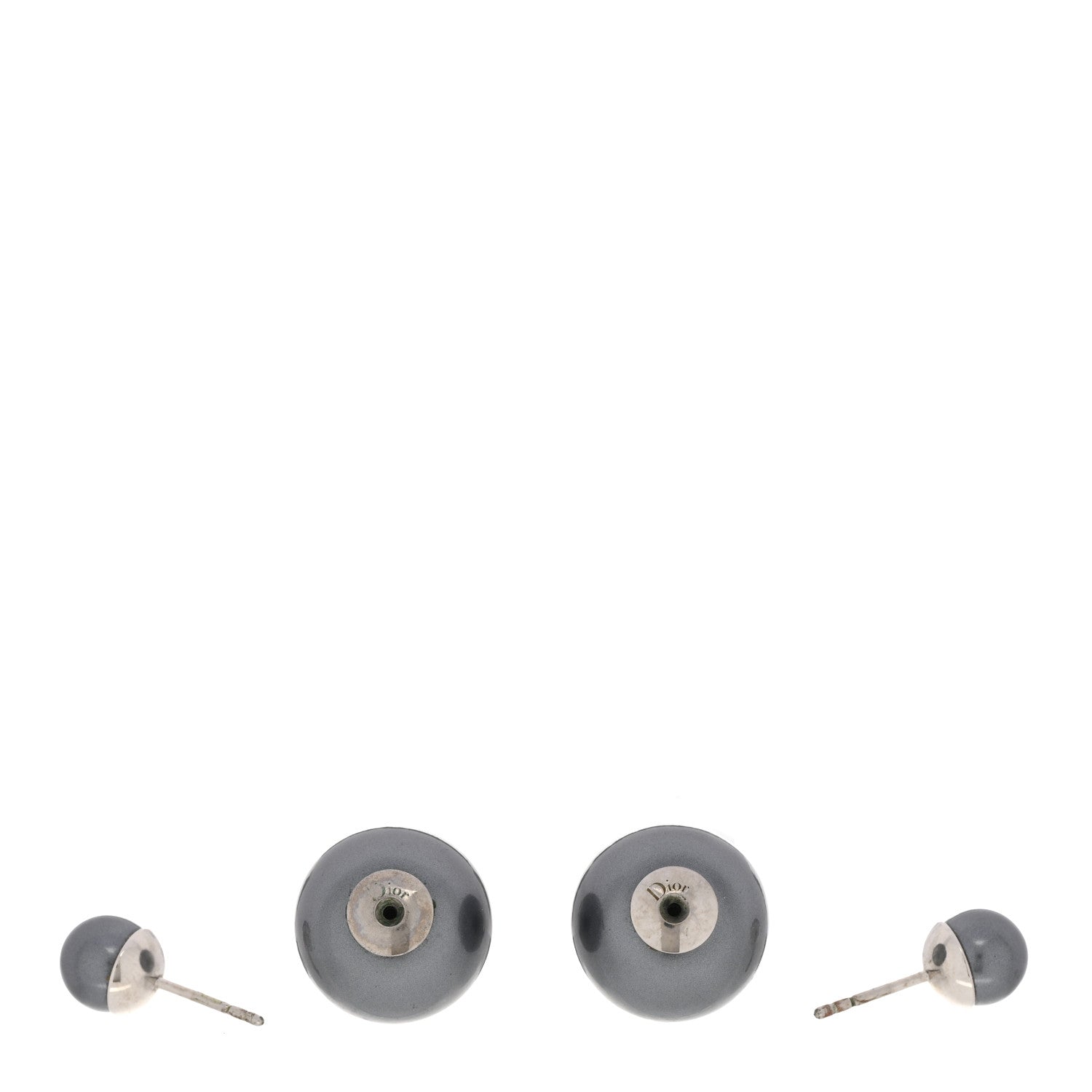 Christian Dior Pearl Mise En Dior Tribal Earrings Grey 3 of 4