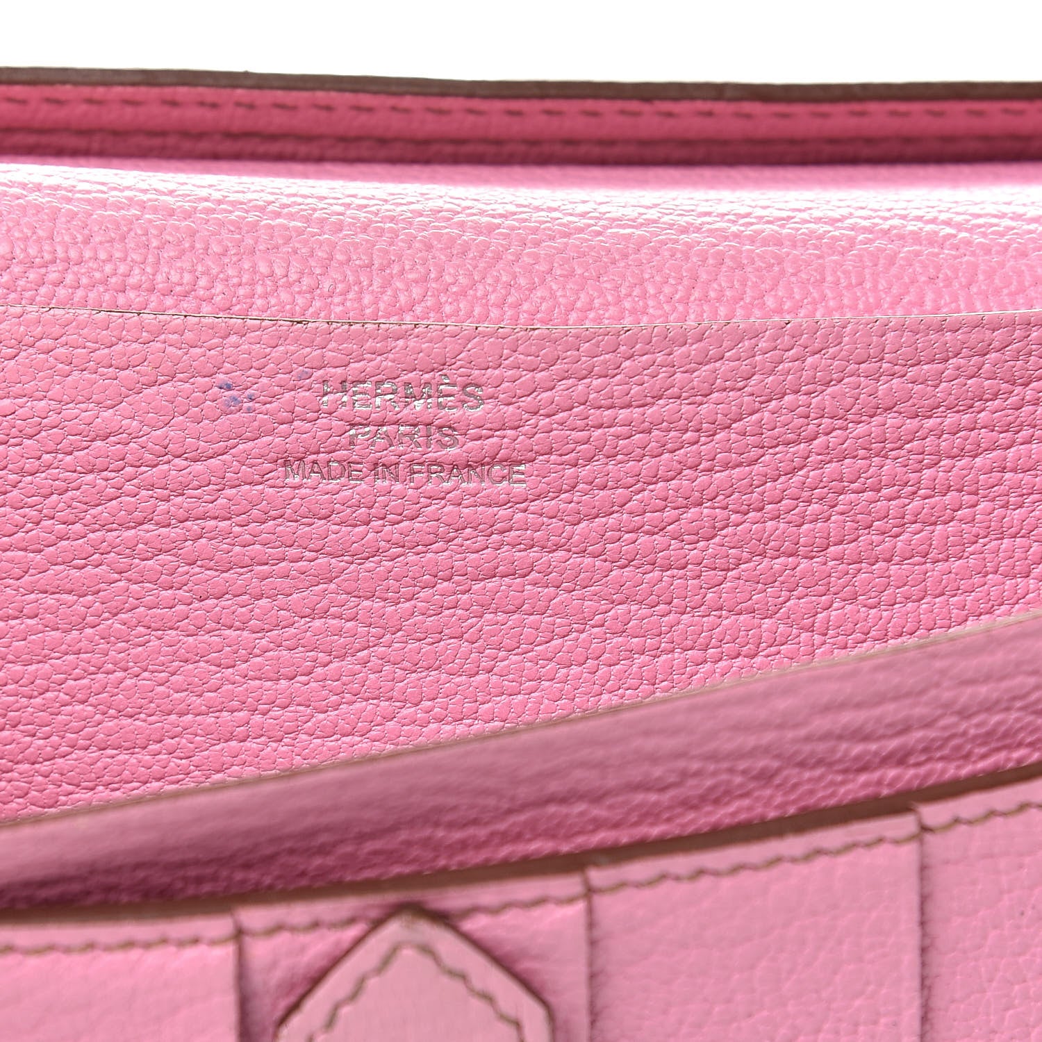Hermes Chevre Mysore Bearn Gusset Wallet 5P Pink 6 of 12