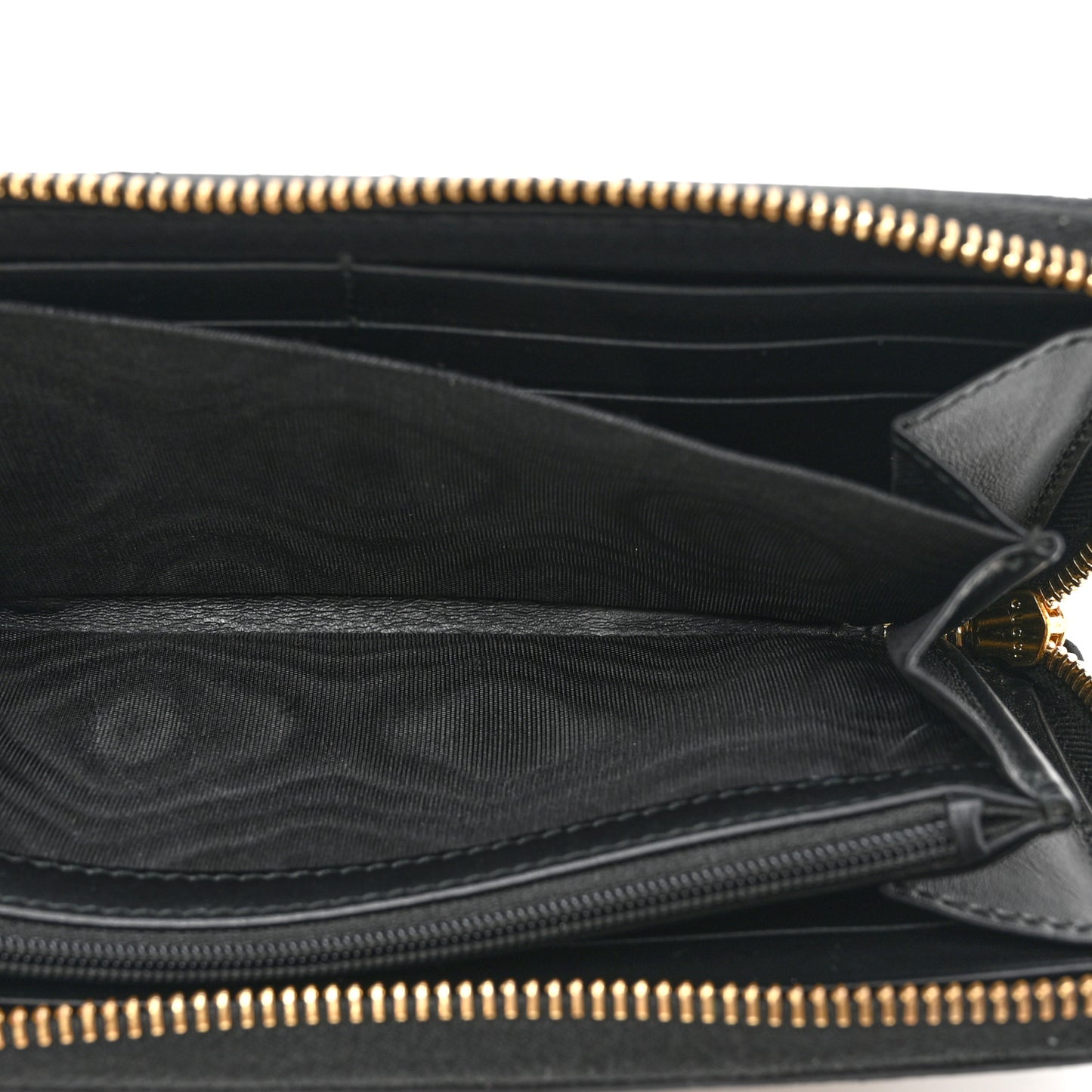 GG Supreme Monogram Bees Zip Around Wallet