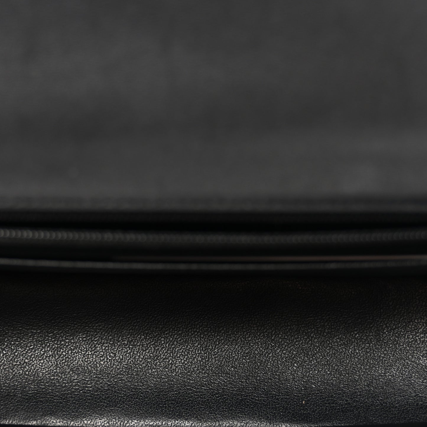 Lambskin Quilted Mini Rectangular Flap Black