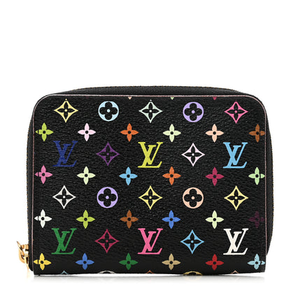Louis Vuitton Monogram Multicolor Zippy Coin Purse Black Grenade 1 of 6