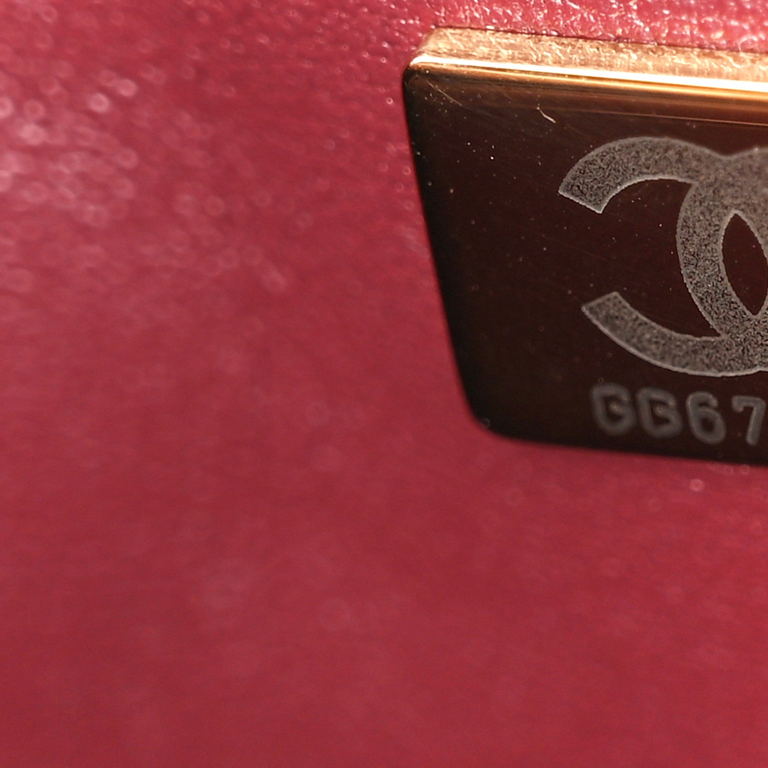 Chanel Lambskin Metal Quilted Mini Top Handle Rectangular Flap Burgundy 8 of 11