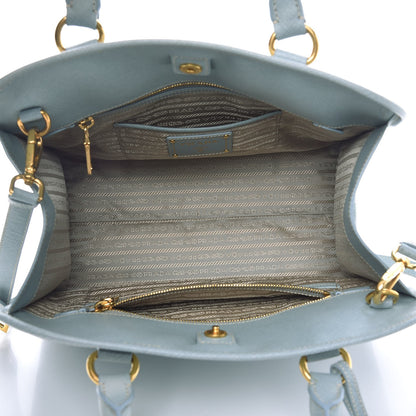 Prada Saffiano Lux Shopping Tote Lago 6 of 12