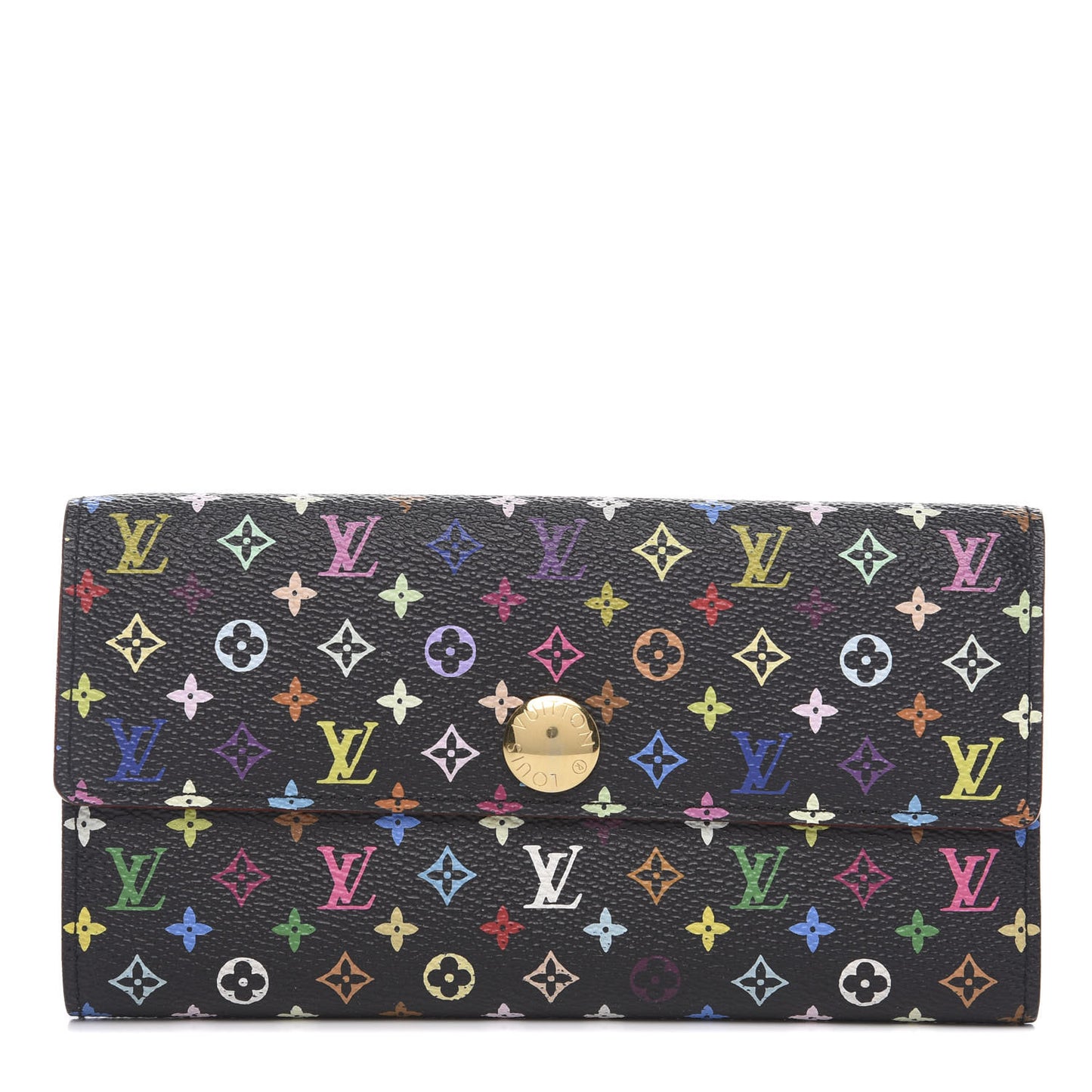 Monogram Multicolor Sarah Wallet Black
