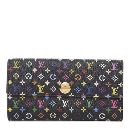Louis Vuitton Monogram Multicolor Sarah Wallet Black 1 of 11