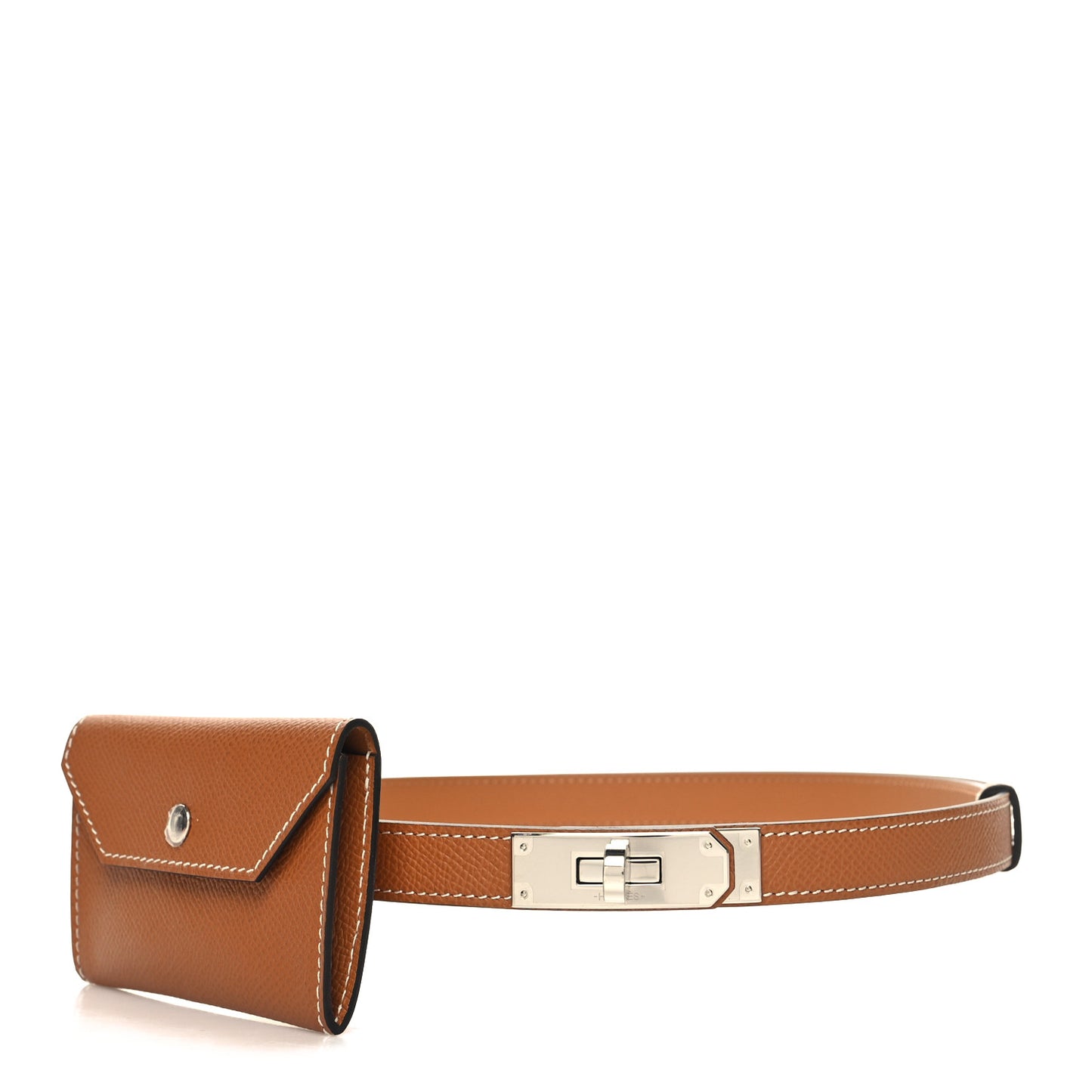 Epsom Kelly Pocket Belt Gold