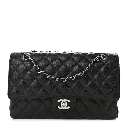 Chanel Caviar Quilted Medium Double Flap Black 1 of 11