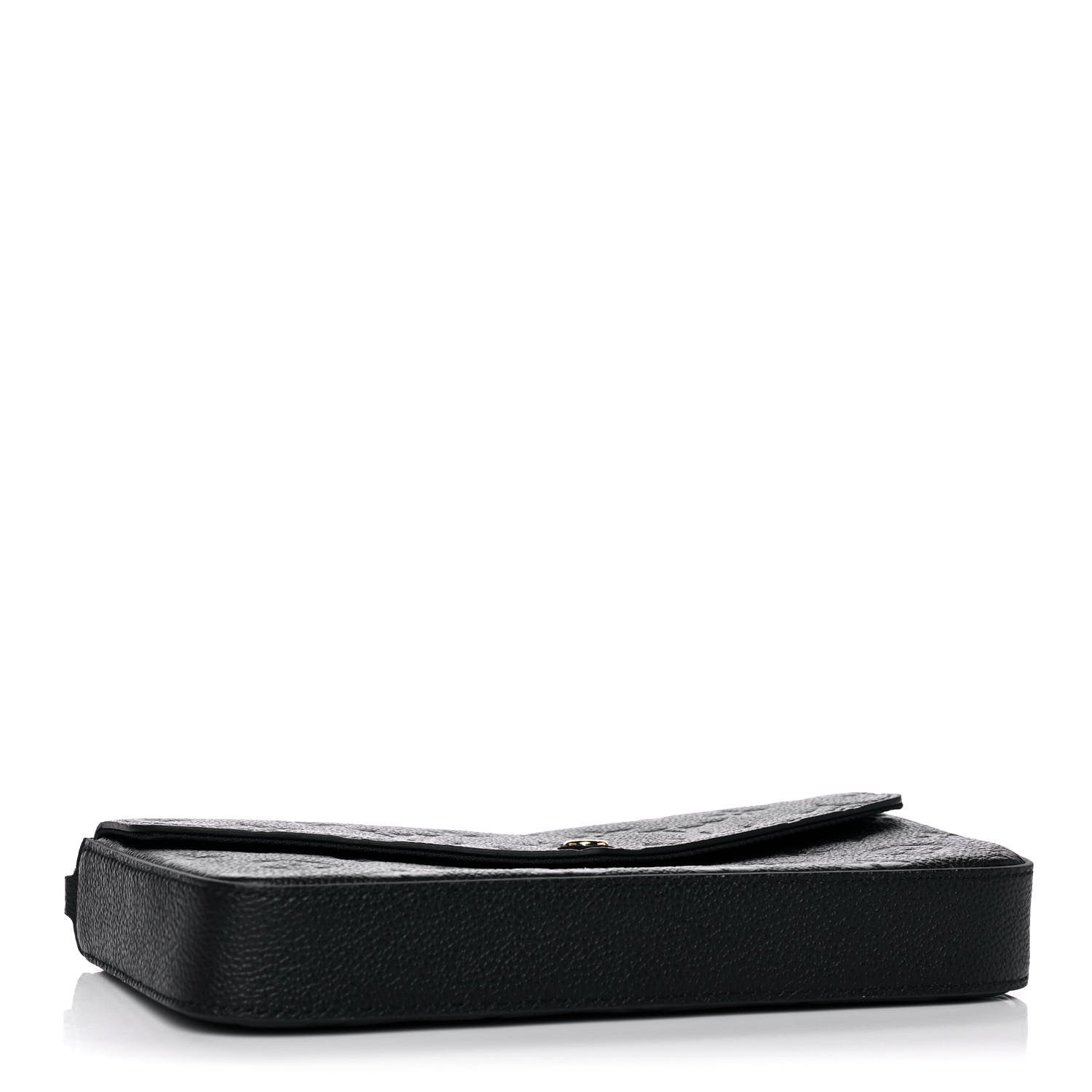 Louis Vuitton Empreinte Pochette Felicie Chain Wallet Black 4 of 12