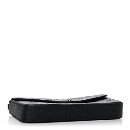 Louis Vuitton Empreinte Pochette Felicie Chain Wallet Black 4 of 12