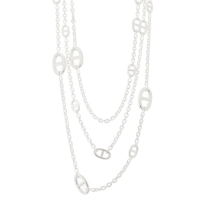 Hermes Sterling Silver Farandole Necklace 160 1 of 8