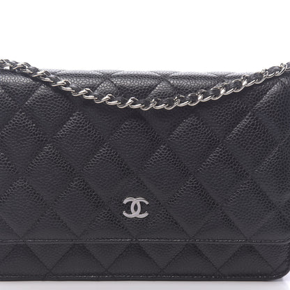 Chanel Caviar Quilted Wallet On Chain WOC Black 12 of 13
