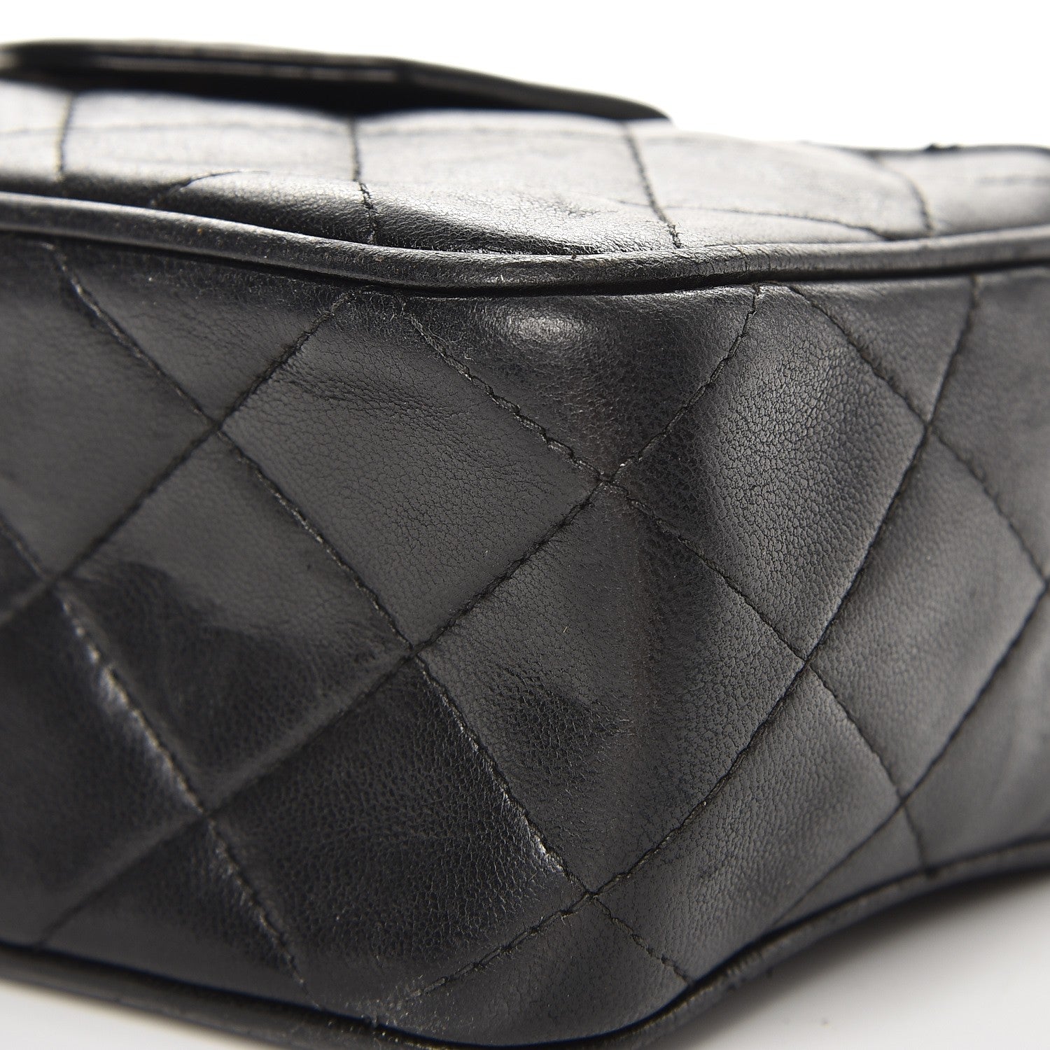 Chanel Lambskin Quilted Tassel Camera Case Black 12 of 14