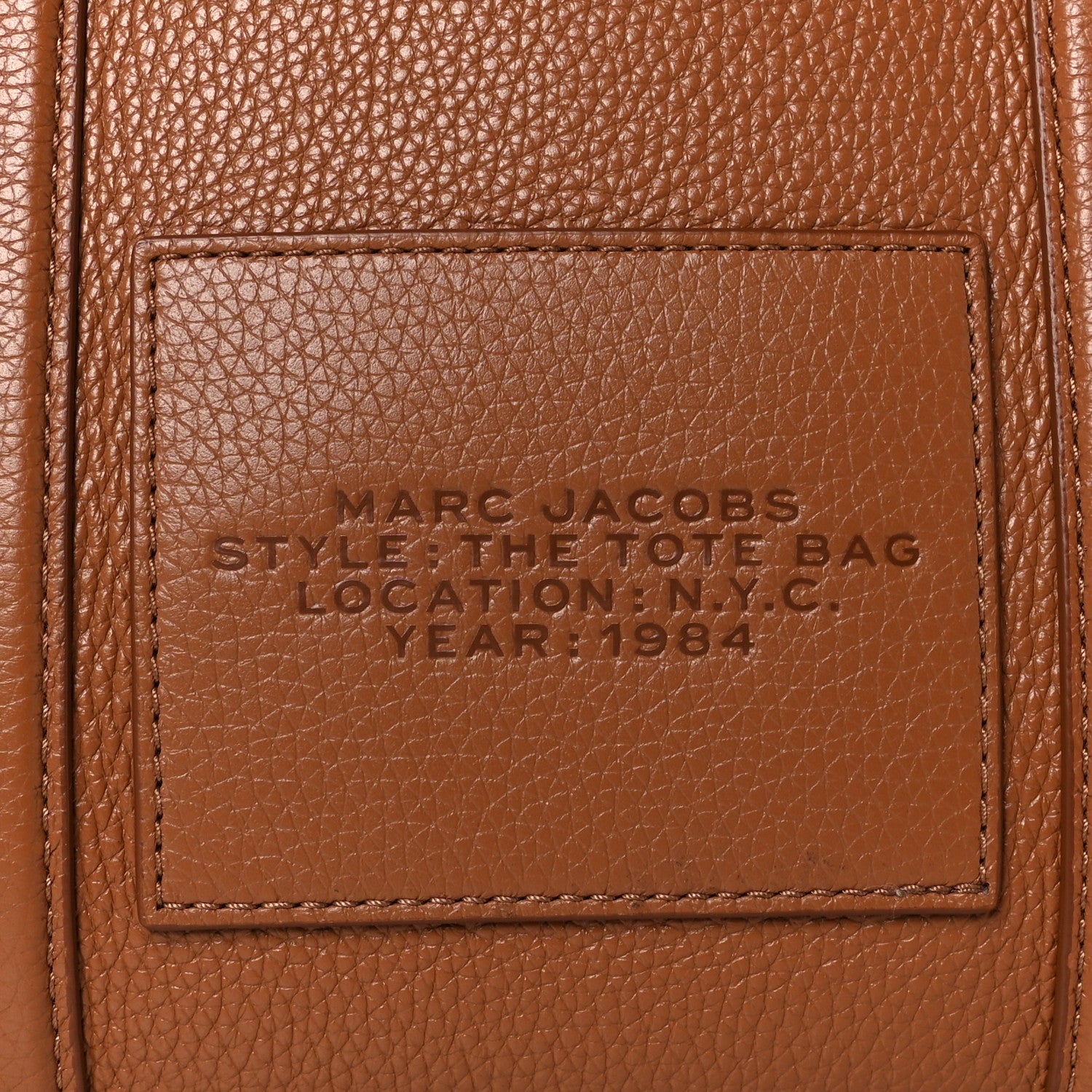 Marc Jacobs Grained Calfskin Medium The Tote Bag Argan Oil 6 of 12