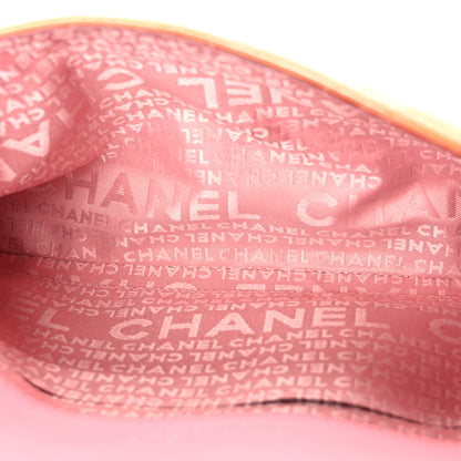 Chanel Patent Calfskin Camellia Embossed Flap Pink 5 of 11