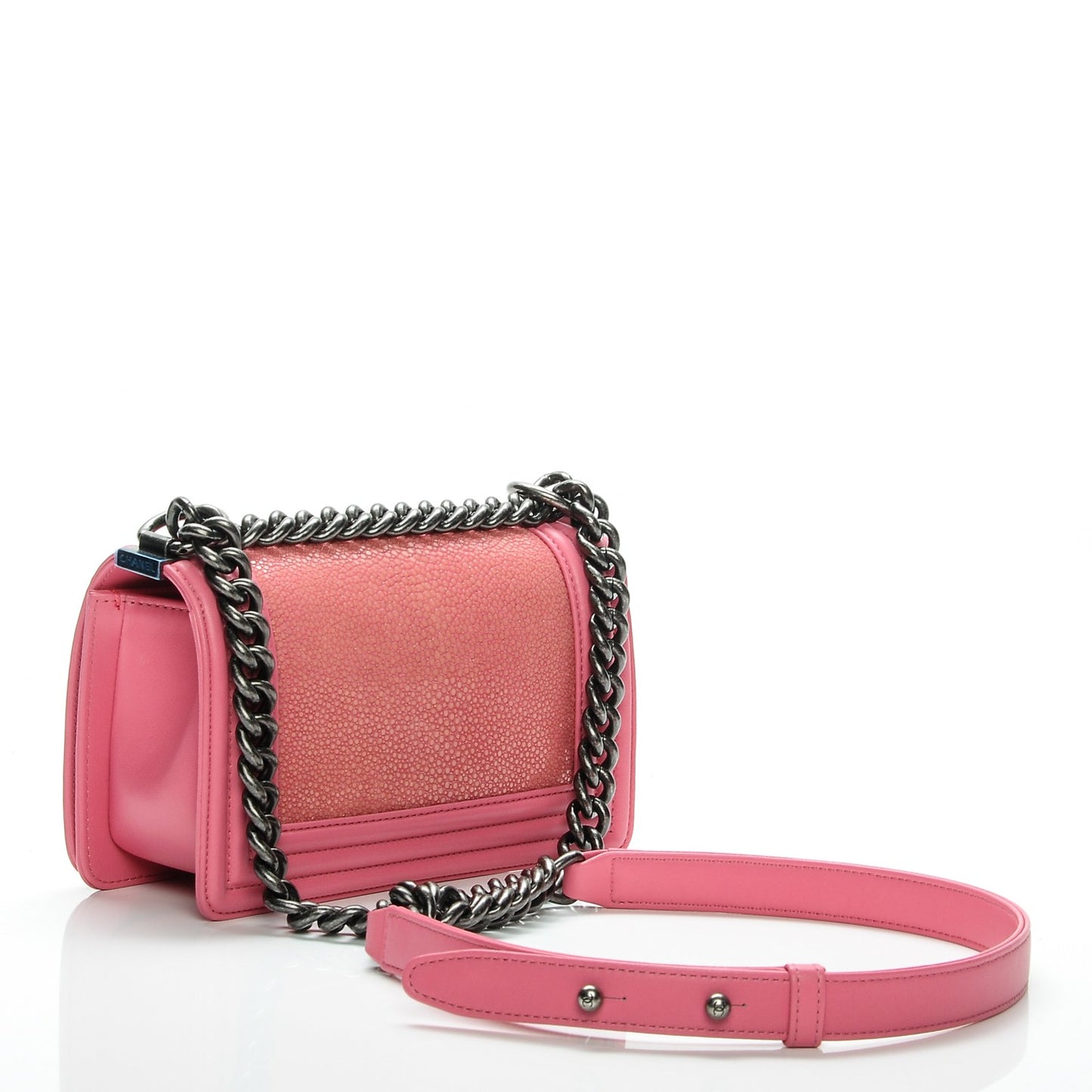 Galuchat Stingray Small Boy Flap Pink