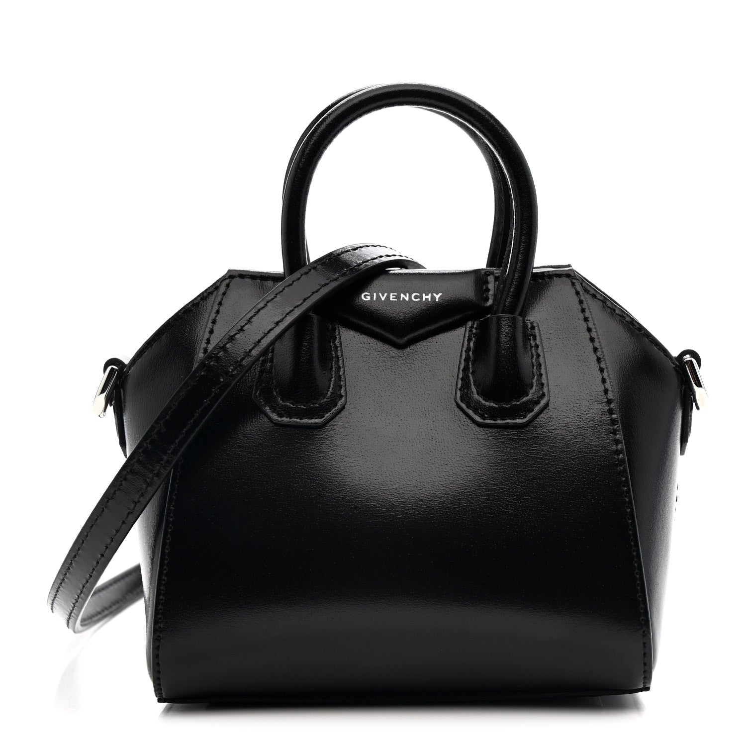 Givenchy Shiny Lord Calfskin Micro Antigona Black 1 of 10