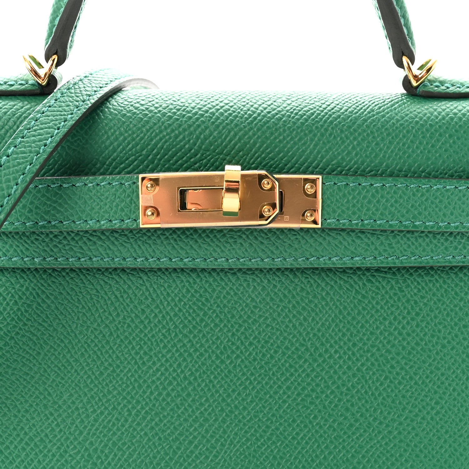 Hermes Epsom Mini Kelly Sellier 20 Vert Vertigo 7 of 10