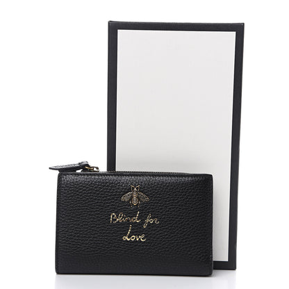 Gucci Calfskin Cellarius Blind For Bi-Fold Wallet Black 8 of 8