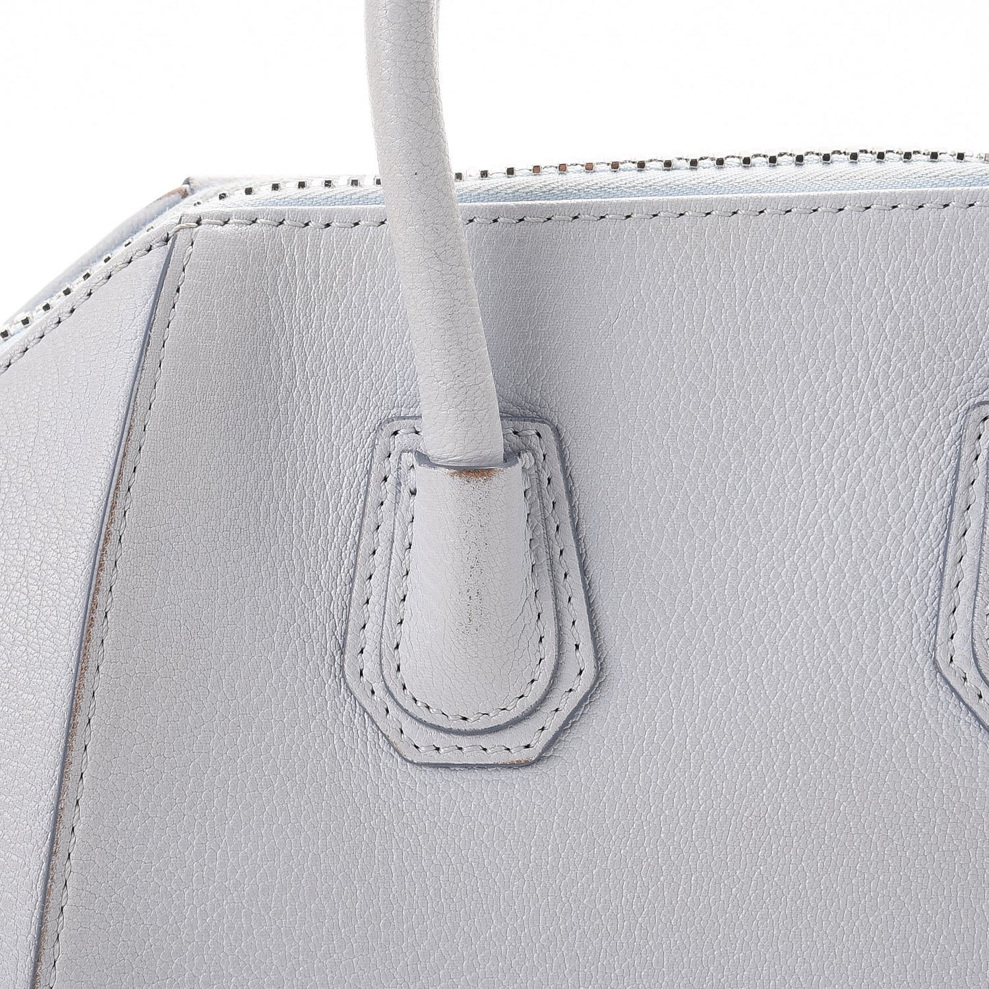 Sugar Goatskin Mini Antigona Light Blue